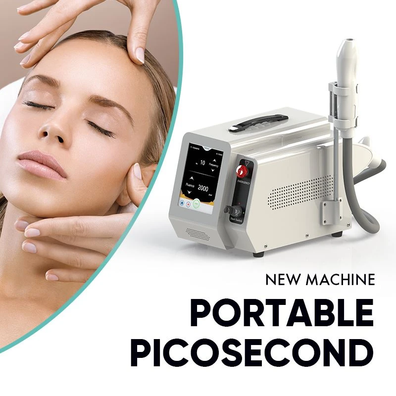 Máquina portátil de eliminación de tatuajes con láser Q-Switch ND:YAG