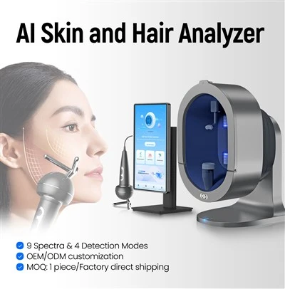 Máquina analizadora de piel y cabello con IA